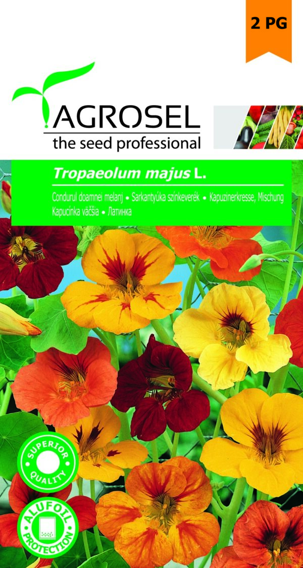 Sarkantyúka színkeverék, Tropaeolum majus L. - 4 g
