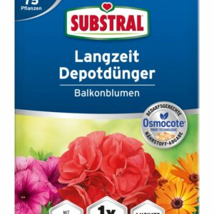 SUBSTRAL Osmocote Hosszú hatástartamú virágtrágya balkonnövényekhez 750 g