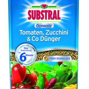 SUBSTRAL® Osmocote® hosszú hatástartamú trágya paradicsomhoz, cukkínihez és egyéb zöldségekhez - 750 g