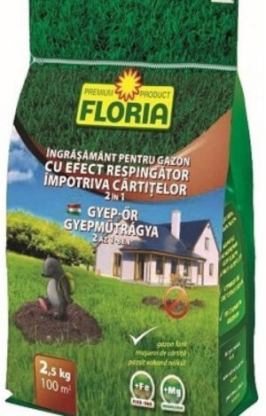 Floria Gyep-őr vakondriasztós gyepműtrágya 2,5 kg
