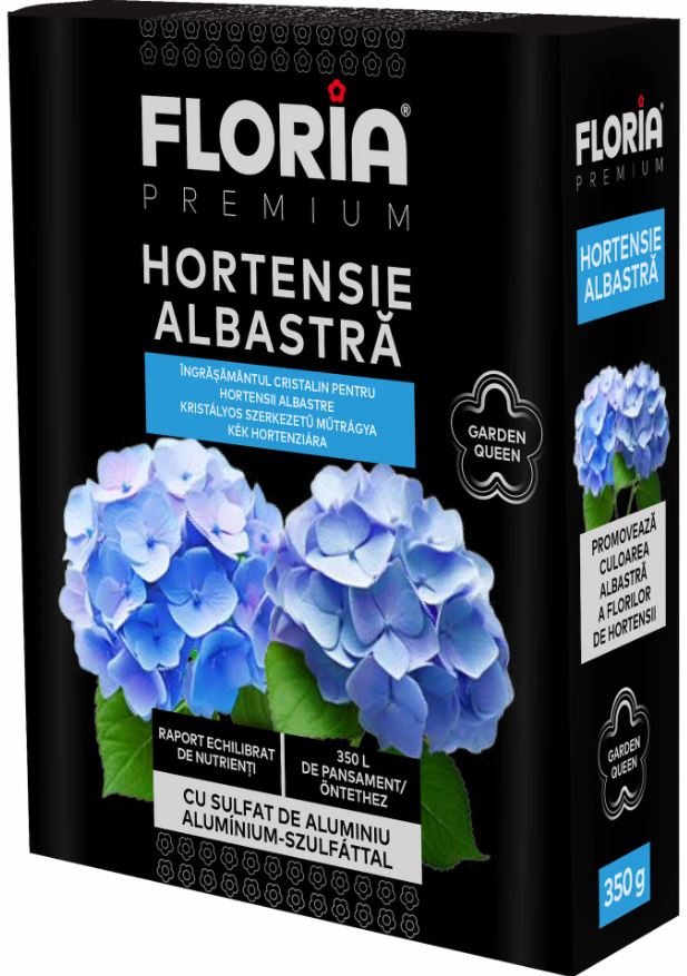 Floria kristályos szerkezetű műtrágya hortenzia kékítéshez 350 g